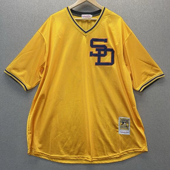 Vintage 80s Mitchell & Ness MLB San Diego Padres Jersey #19 Size 56 - Picture 9 of 10